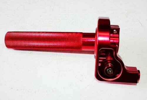 1/4 turn Anodised CNC throttle - Red - Click Image to Close